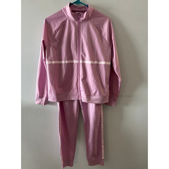 Athletic Works Girls Tracksuit Set XXL 18 Mauve Activewear Athleisure Sporty - Picture 1 of 8